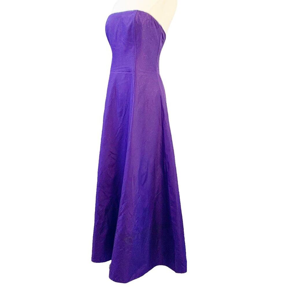 JESSICA MCCLINTOCK GUNNE SAX Vintage 90s Iridescent Strapless Dress 9